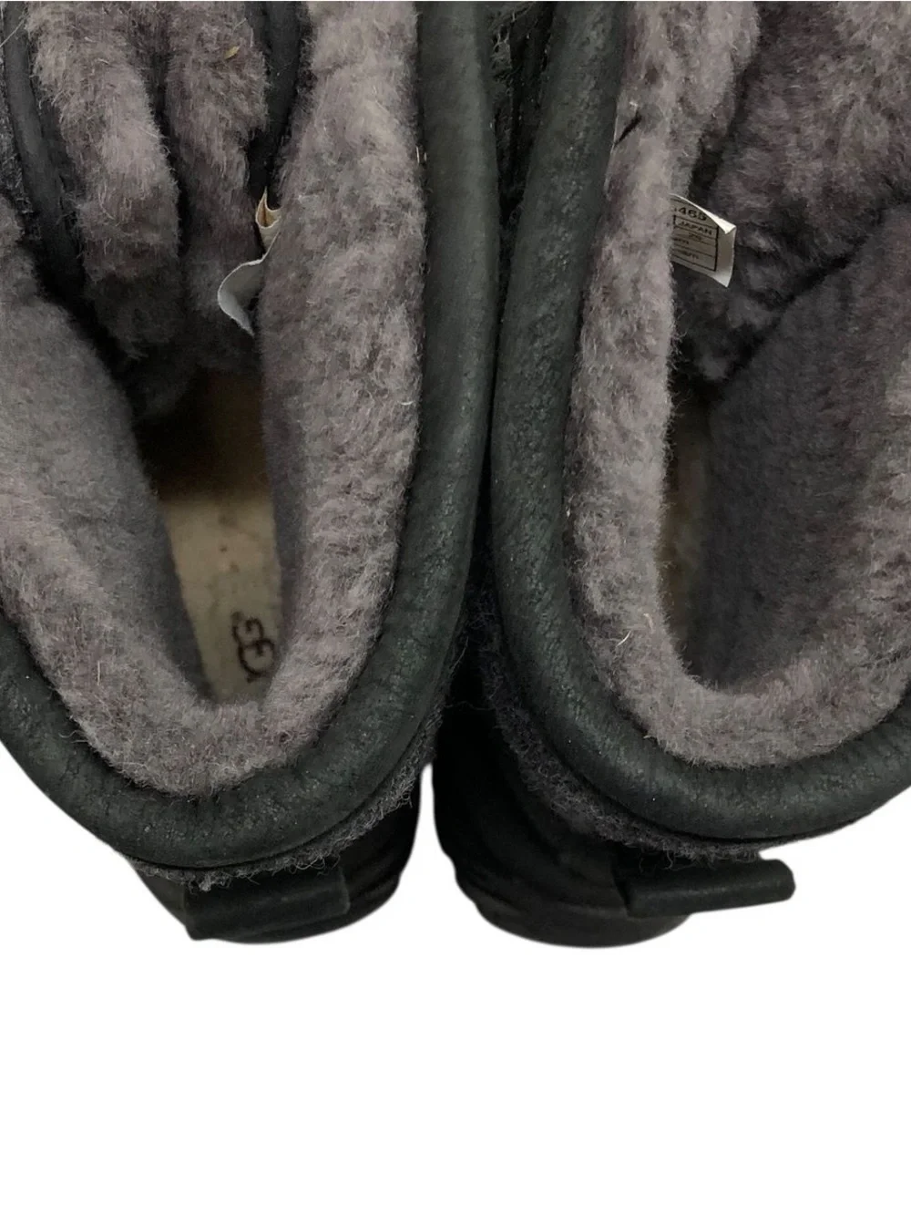 Ugg Women's Adirondack II Wool Black Lace Up Fur Lined Snow Boots Size 9
